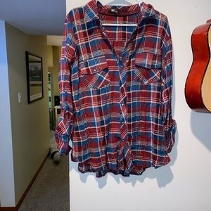 Maroon flannel